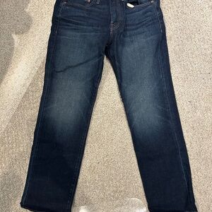 Express Men's Straight Dark Wash Hyper Stretch Jeans